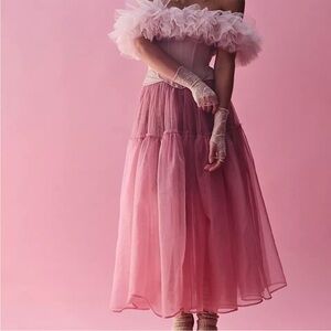 NWOT Free People X Brenda Knight Anne Tulle Skirt Size Small Z306